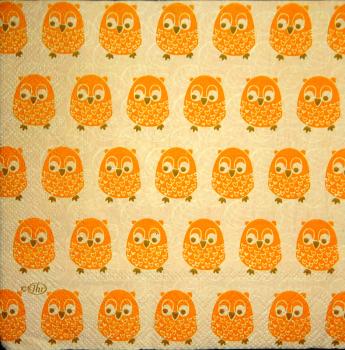 090 Eulen - 3-lagig (orange) - Ihr